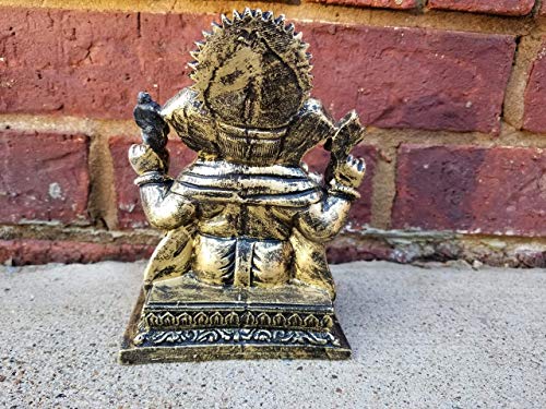Ganesh Statue Multicolor Antique Finish B98391