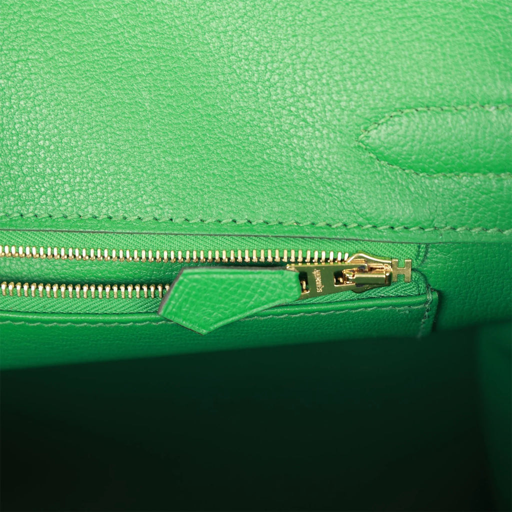 Pre-owned Birkin 30 Cactus Epsom Gold Hardware L759558