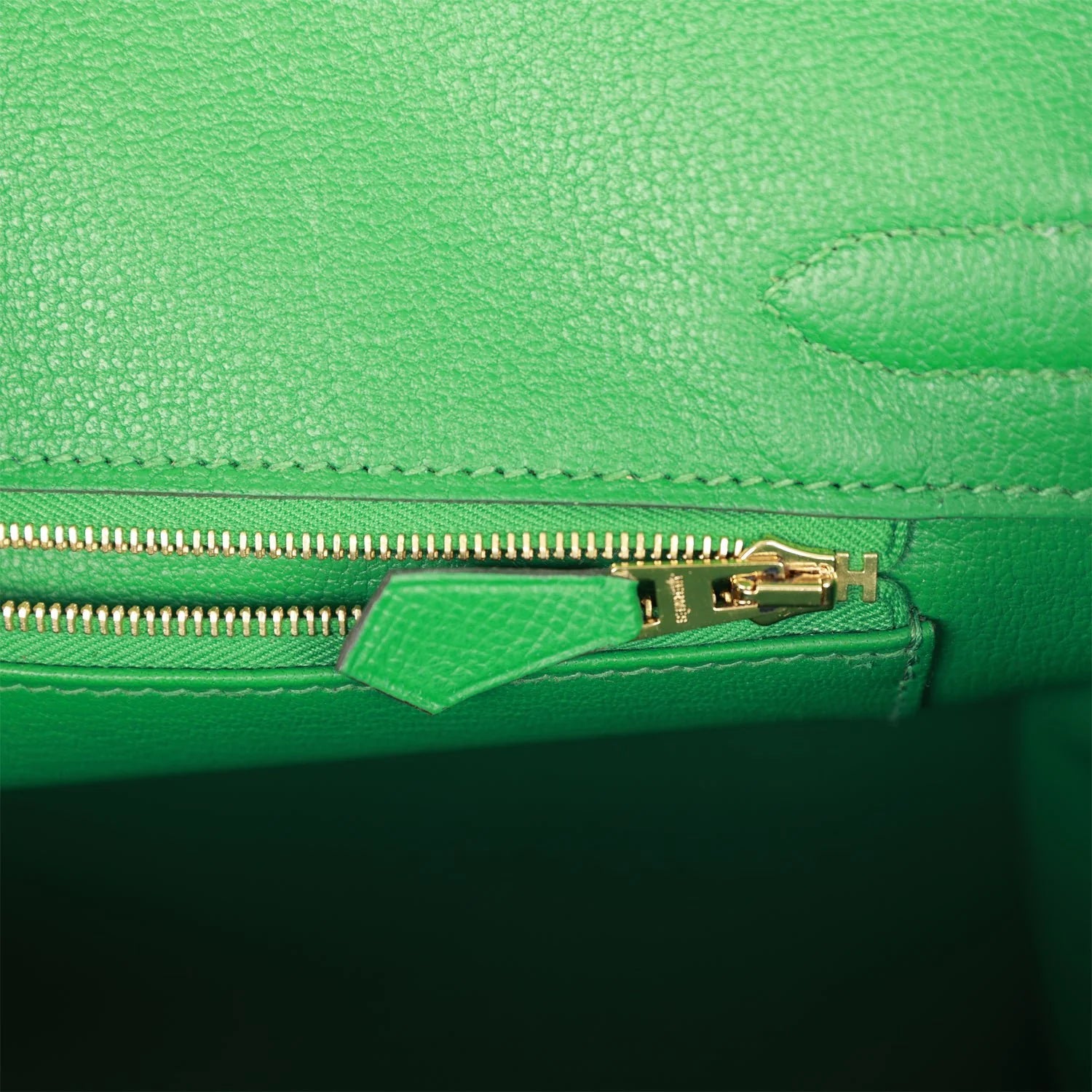 Pre-owned Birkin 30 Cactus Epsom Gold Hardware L759558