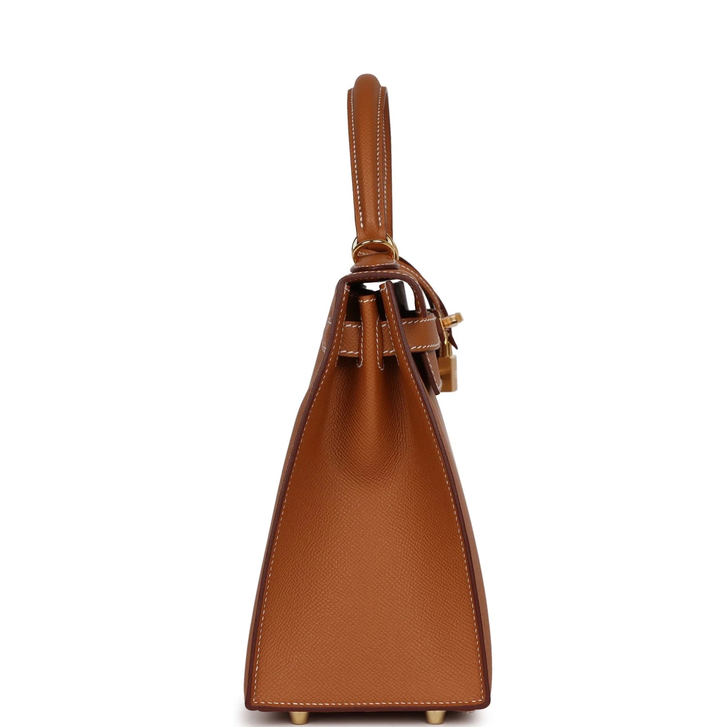 Kelly Sellier 28 Gold Epsom Leather Handbag R91490
