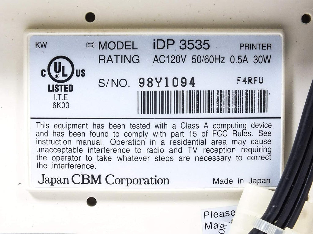 Tractor Feed Printer & Card Reader X7930