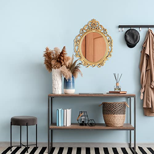 Antique Gold Oval Wall Mirror 20 x 24 for Living Room P449872