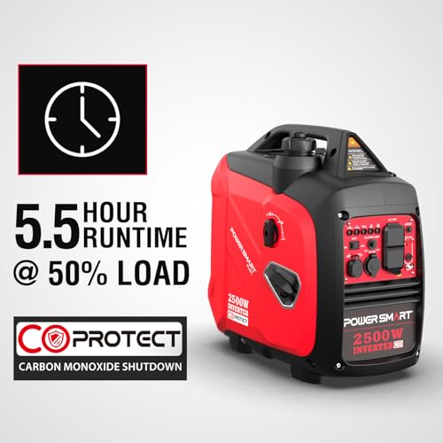 2500-Watt Portable Inverter Generator for Camping F38817