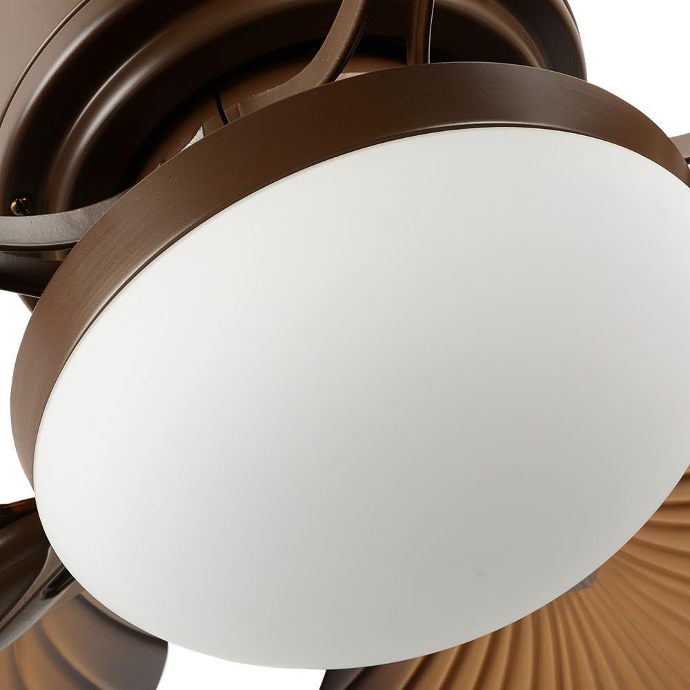 Tropical Palm Ceiling Fan with LED Light, 52 Inch T134