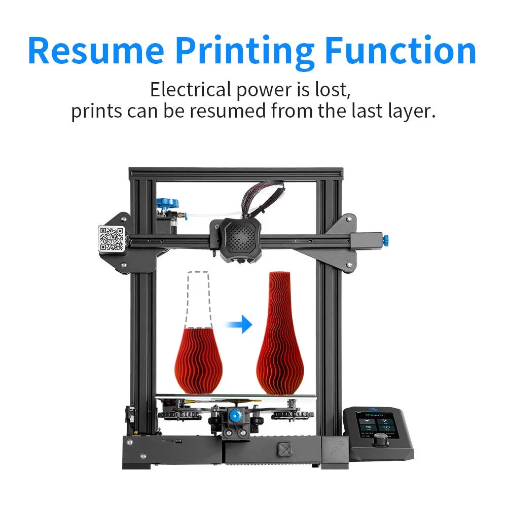 3D Printer 220x220x250mm Aluminum Black Q271354