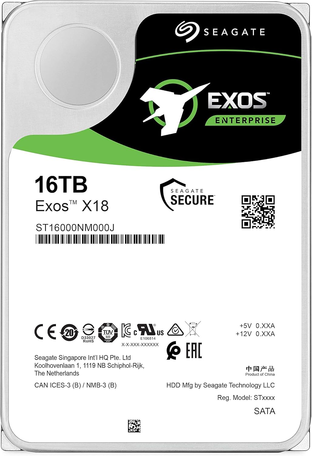 16TB Enterprise HDD 3.5 Inch SATA 7200 RPM (Renewed) Q26053