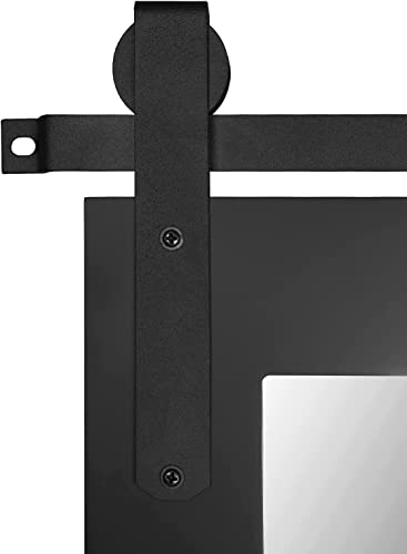 Farmhouse Rectangle Wall Mirror with Solid Wood Frame 28" x 22" Z840697
