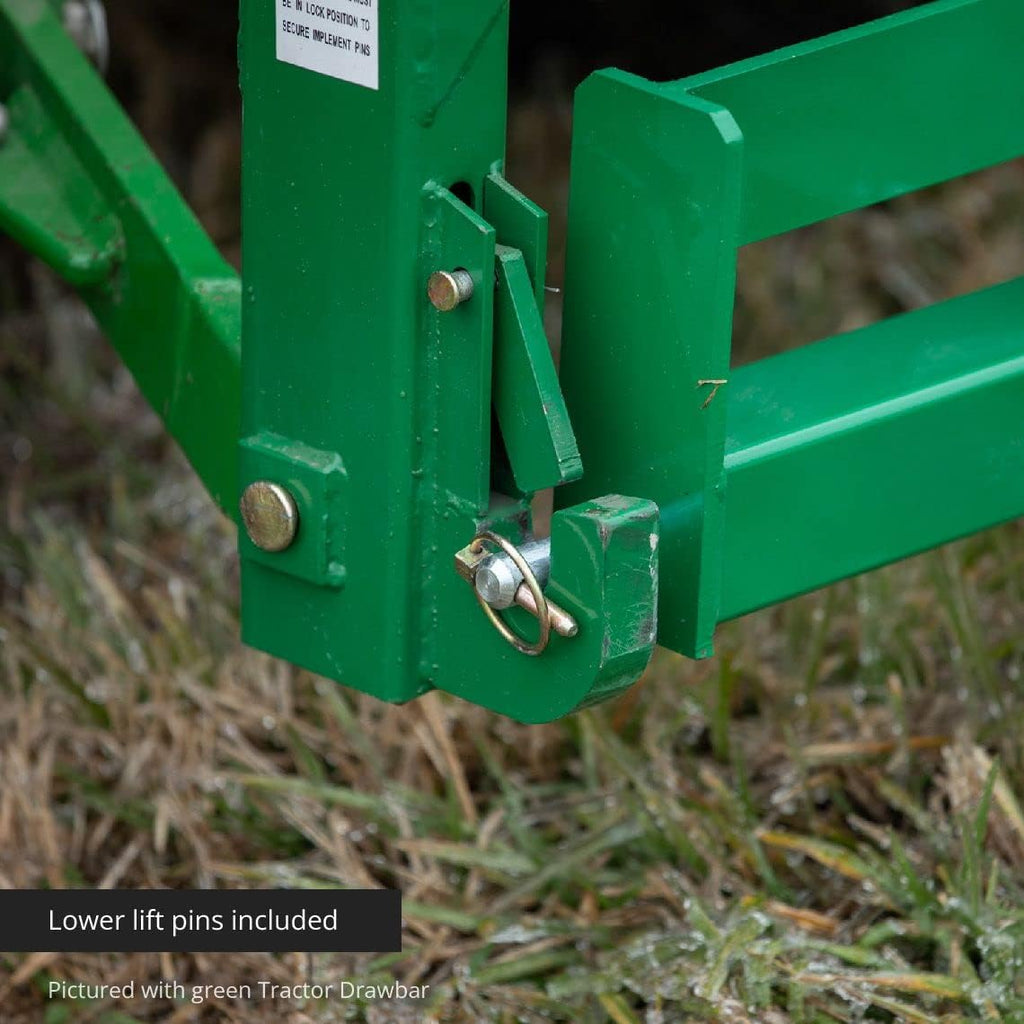 Tractor Drawbar with Suitcase Weight Brackets, 2 Receiver, CAT 1 3-Pt N475