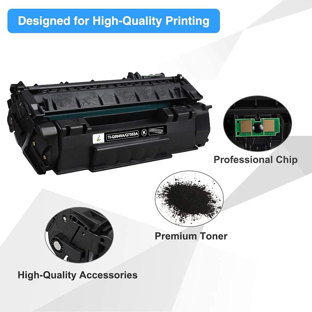 Toner Cartridge Replacement for HP Printers, Black 2-Pack L6550