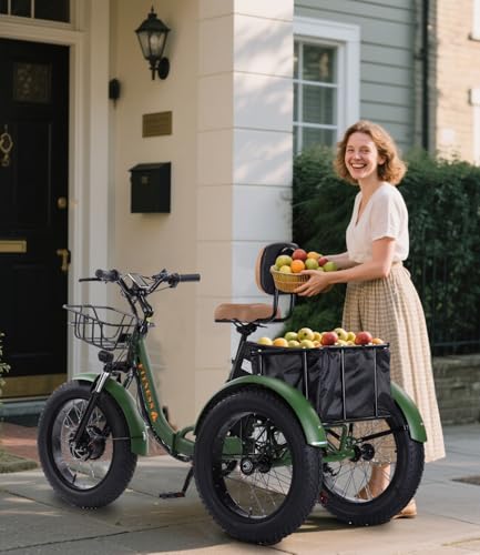 Adult Electric Tricycle 3 Wheel Bike Q8526