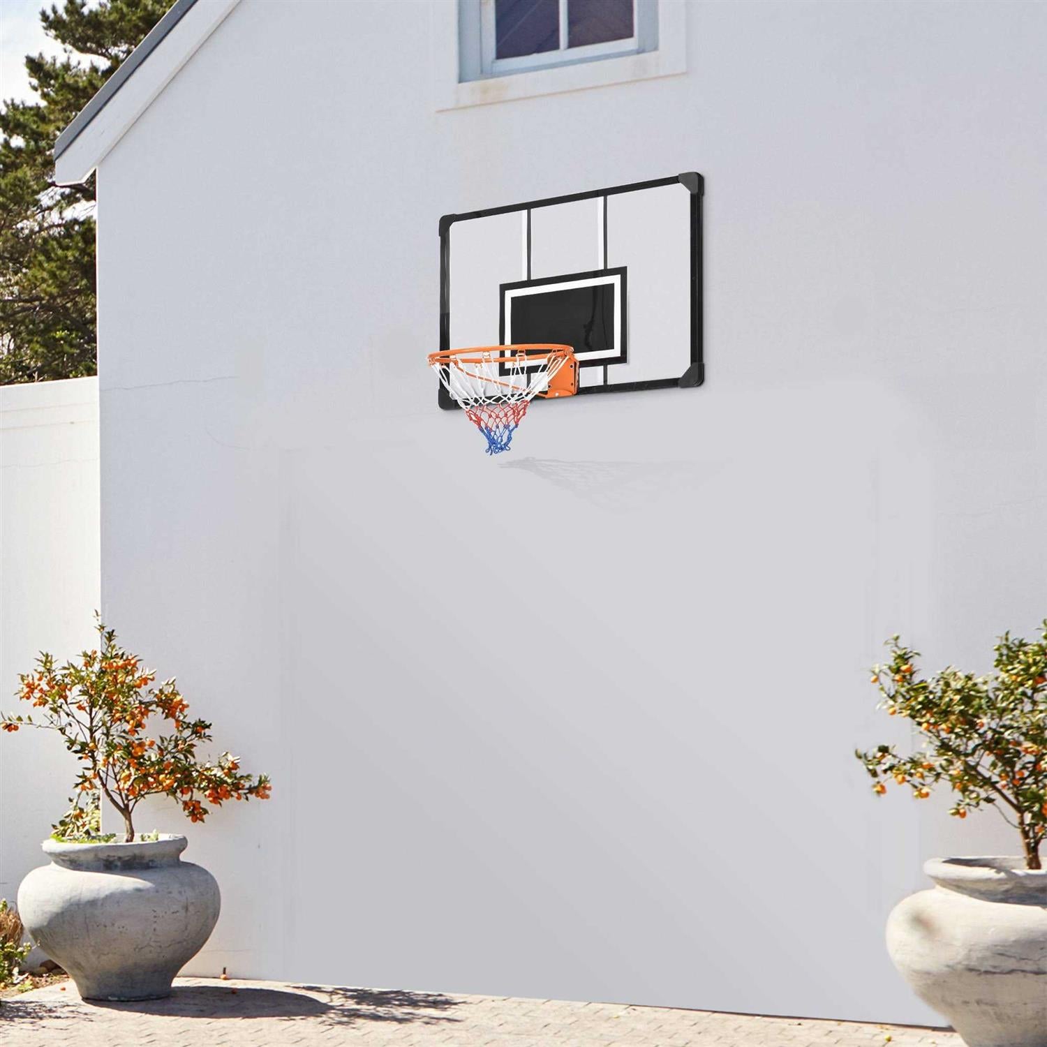 Wall Mounted Basketball Hoop with Shatter Proof Backboard U810