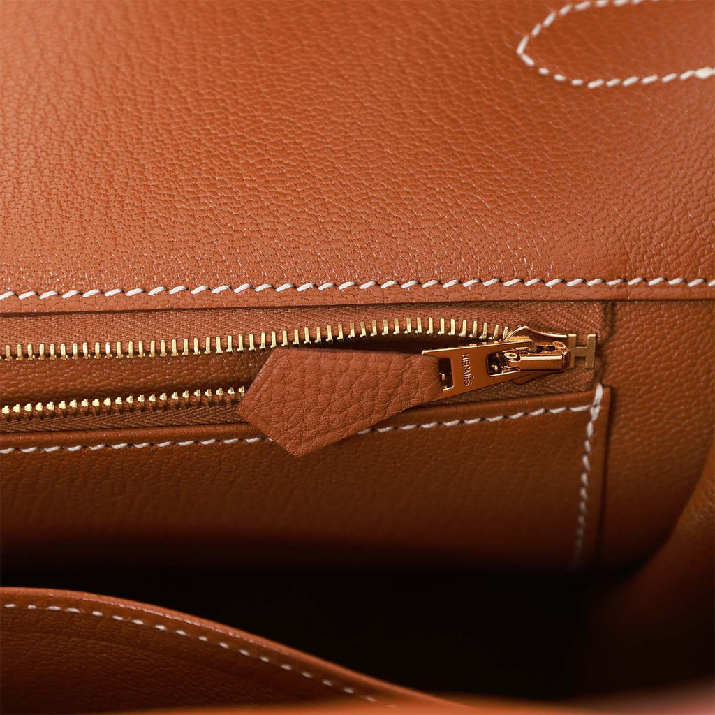 Gold Togo Leather Handbag J6646
