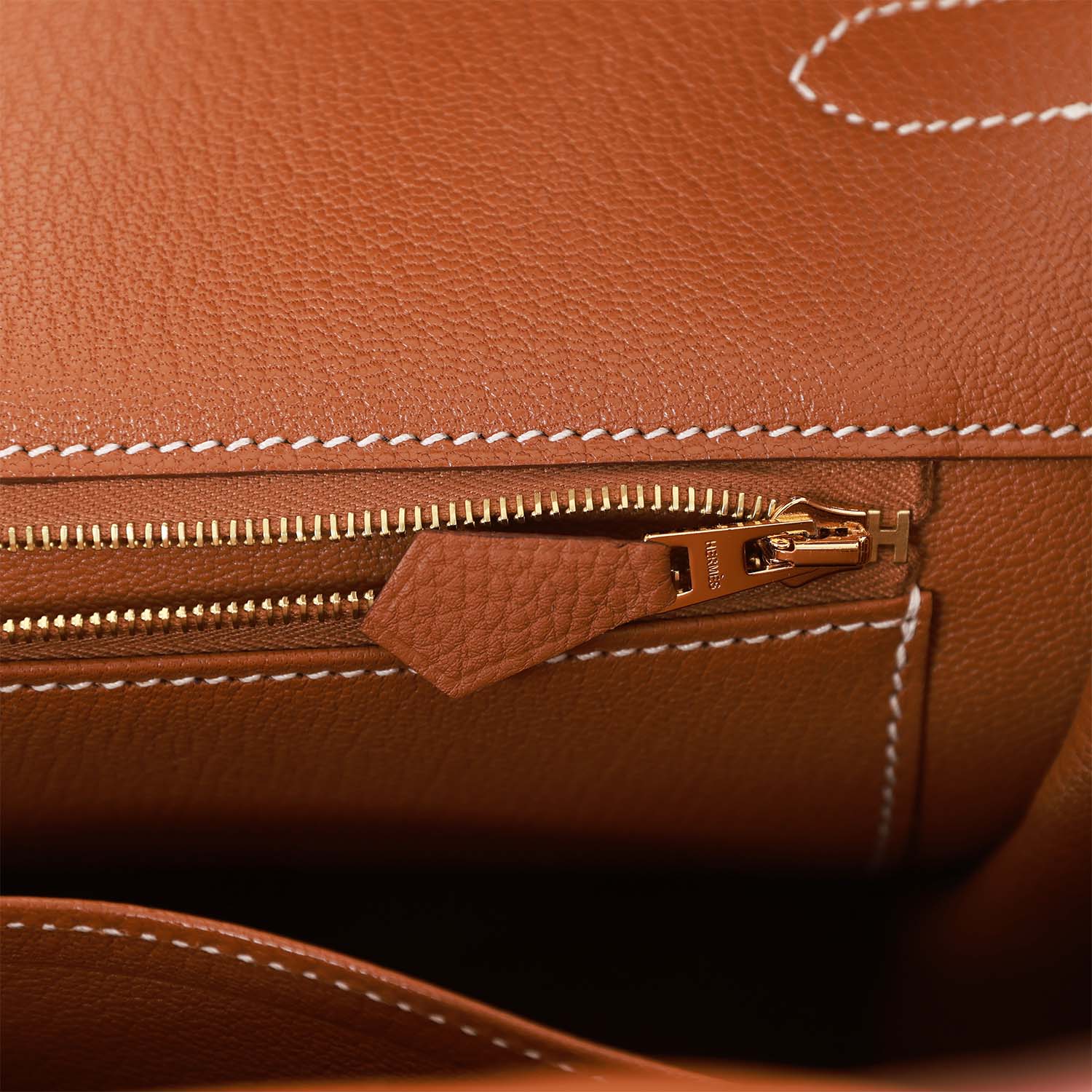 Gold Togo Leather Handbag J6646