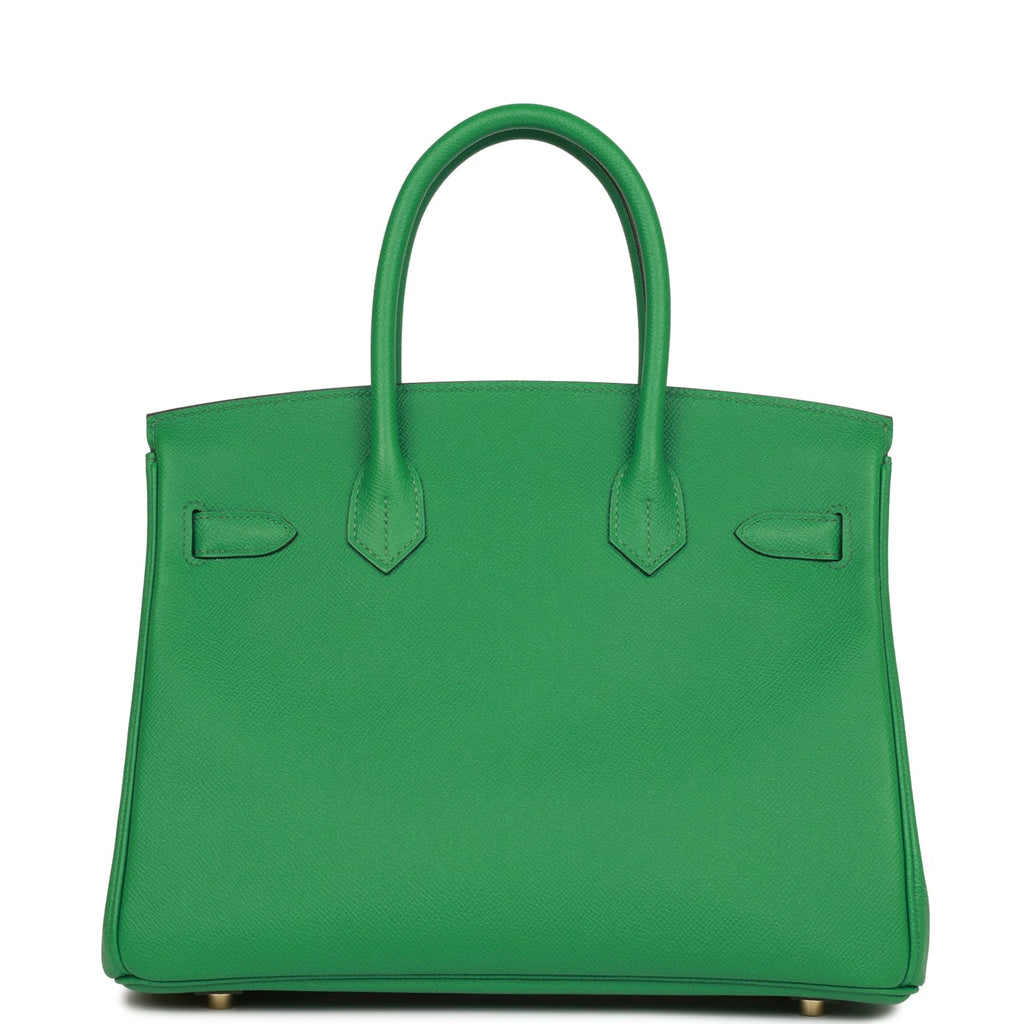 Pre-owned Birkin 30 Cactus Epsom Gold Hardware L759558