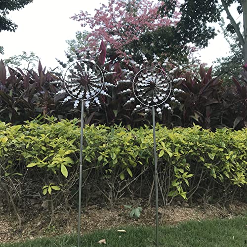 Stainless Steel Kinetic Wind Spinner Garden Stake Q460