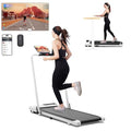 SupeRun 3 in 1 Folding Treadmills for Home Small, 3.0HP Under Desk Treadmill, Walking Pad Treadmill 300 lb Capacity with Remote & APP Control, LED Display, Powerful Quiet Walking Pad with Handle Bar