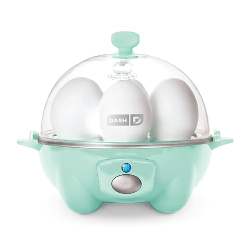 Rapid Egg Cooker for 6 Eggs, Hard Boiled, Poached, Scrambled, or Omelets, Auto Shut Off, Black G6815