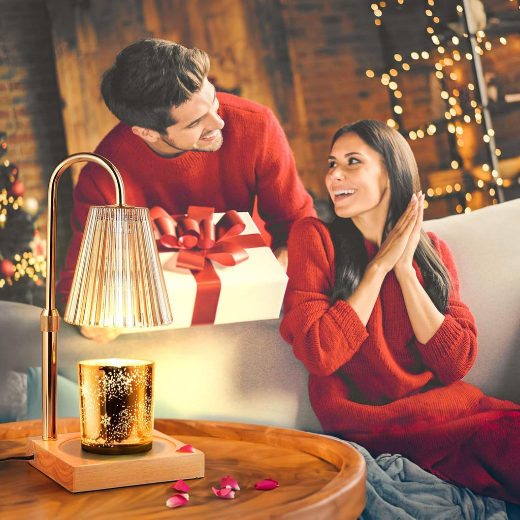 Dimmable Candle Warmer Lamp with Timer, Height Adjustable for Jar Candles G635