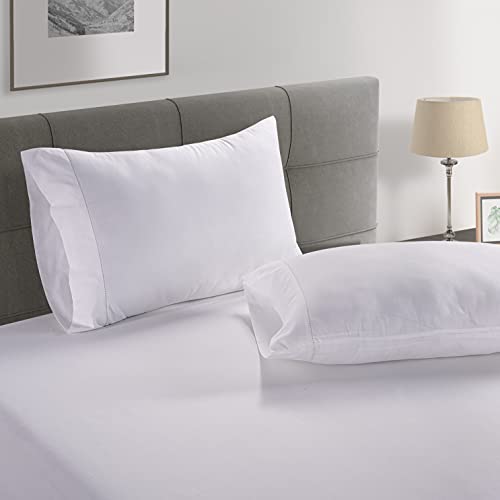 Queen Sheets 8 Piece Set, Soft Breathable Percale Cotton Bedding with Pillowcases D8297