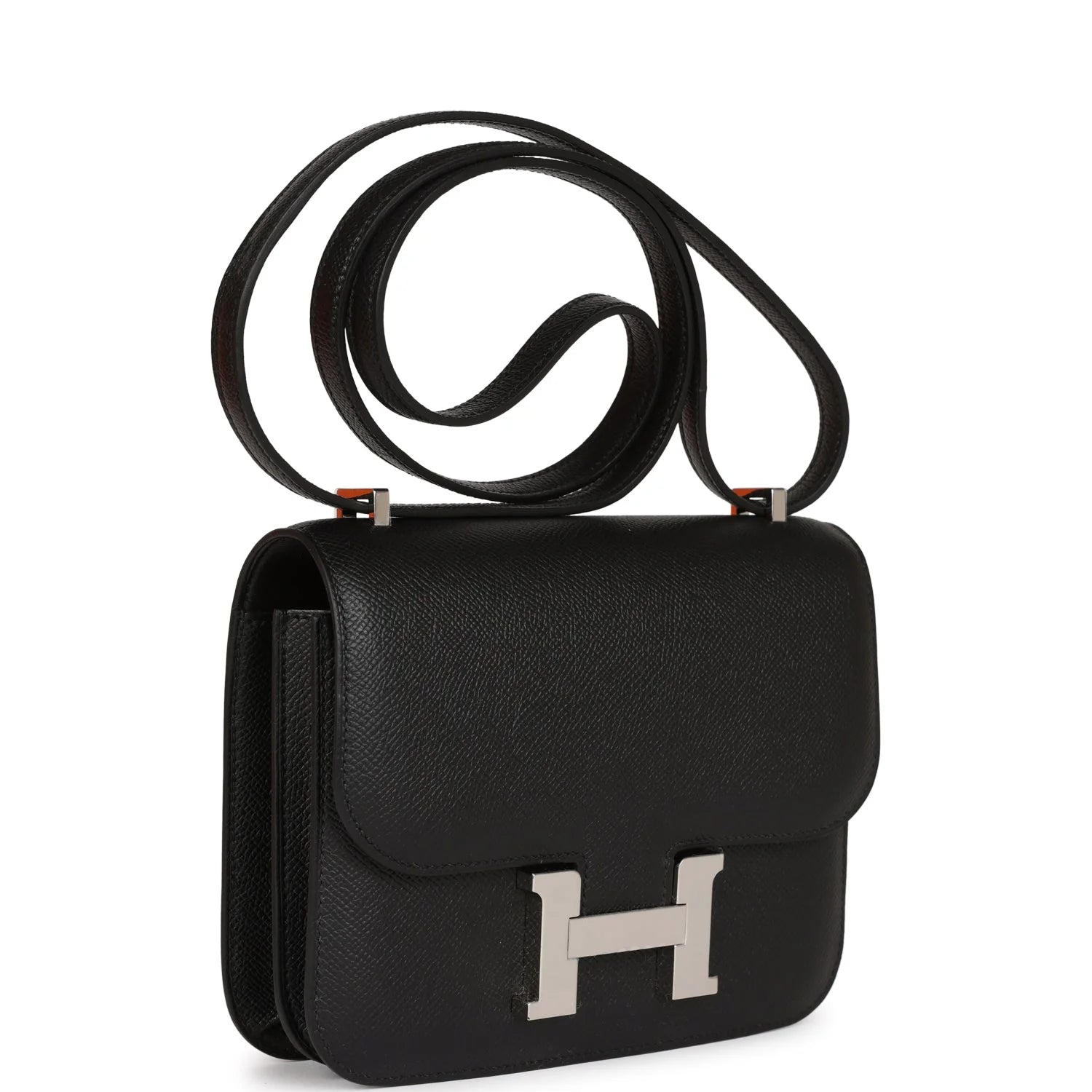 Black Epsom Leather Crossbody Bag F8619