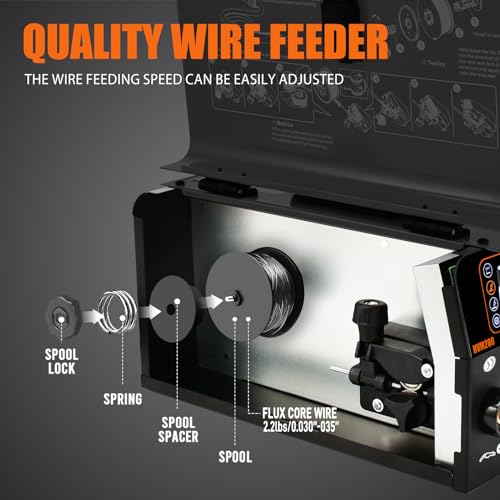 MIG Welder 110V Flux Core 3 in 1 Gasless Portable IGBT Inverter I684596
