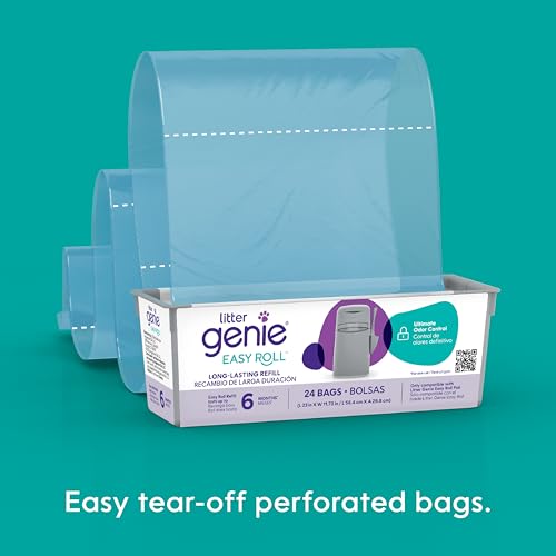Easy Roll Continuous Refill Bags for Litter Genie, 24 Count T472017