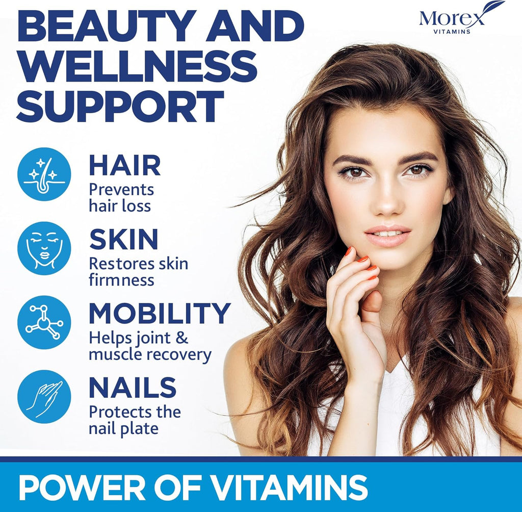 Hair Vitamins Gummies with Biotin, Collagen and Keratin for Hair, Skin and Nails E394233