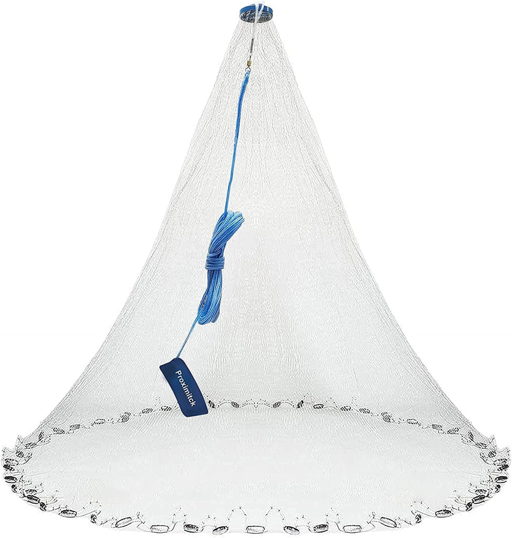 Saltwater Fishing Cast Nets with Stainless Steel Weights S8374