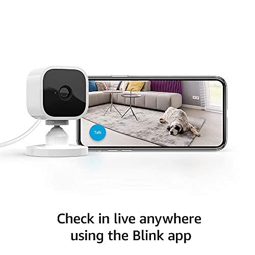 Compact indoor plug-in smart security camera, 1080p HD, night vision, motion detection, two-way audio, 2 cameras K8145