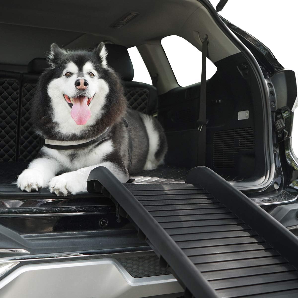Heavy Duty Portable Folding Dog Ramp for Large Dogs SUV Truck Car F99479
