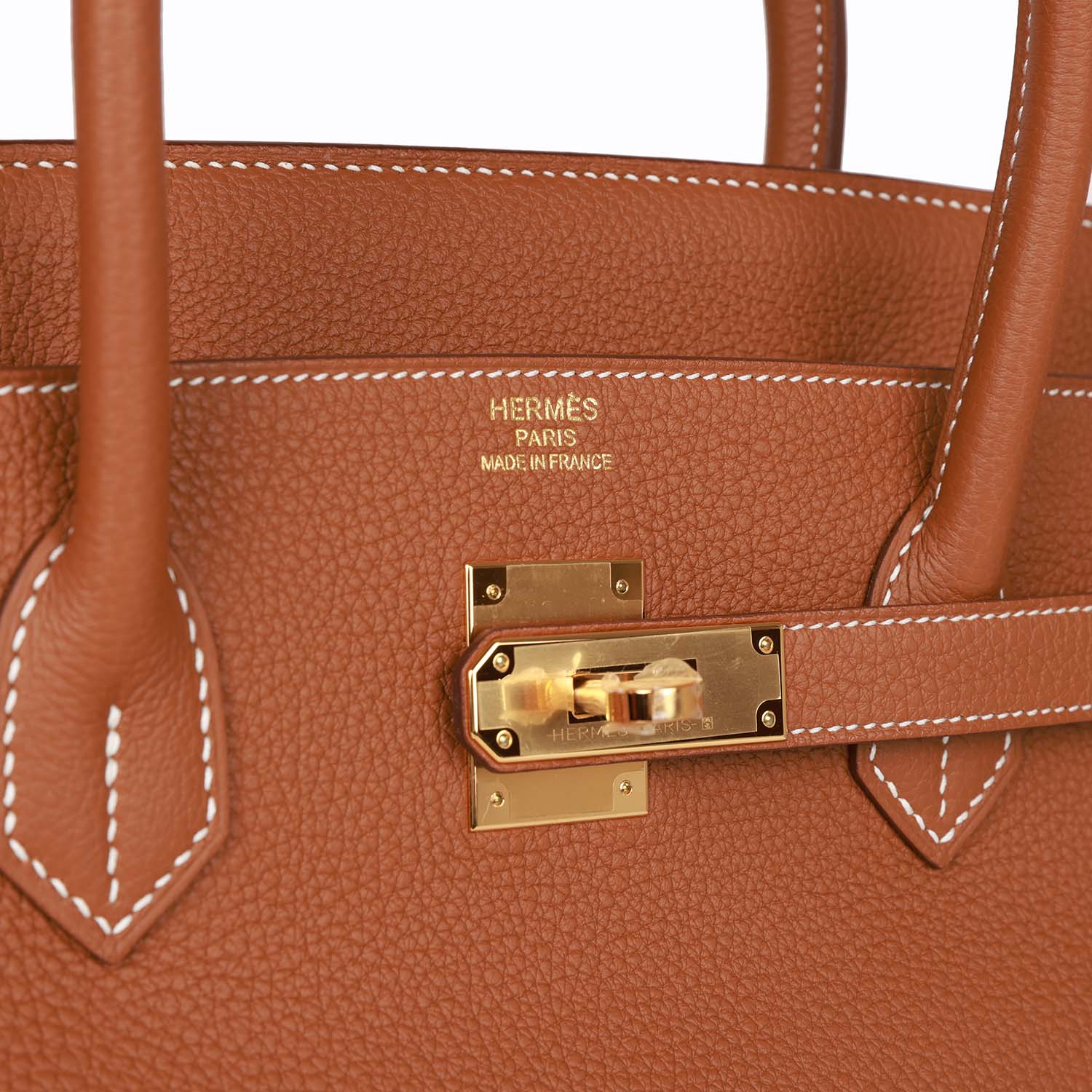 Gold Togo Leather Handbag J6646