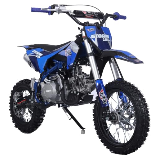 125cc Kids Dirt Bike with 4-Speed Semi-Automatic Transmission, 14"/12" Tires Q4204