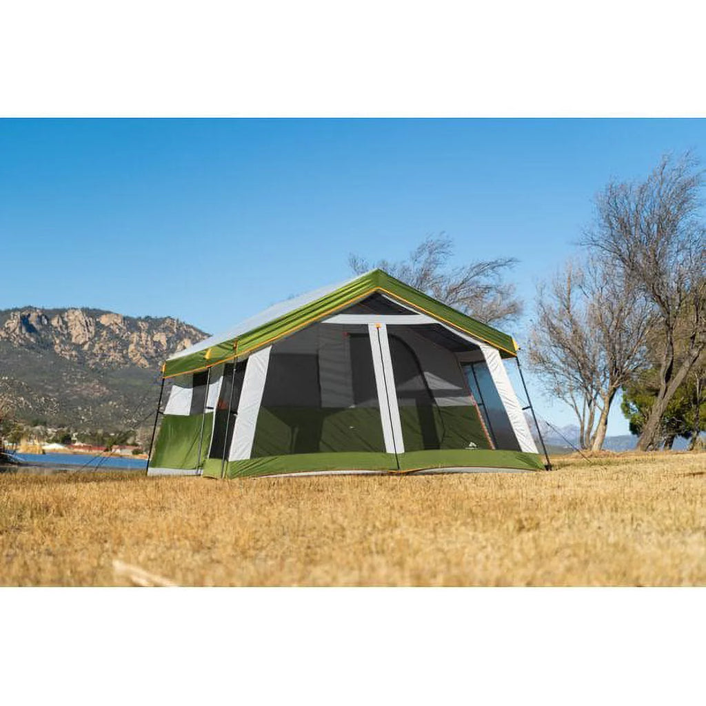 8-Person Family Cabin Tent with Screen Porch, Green V660