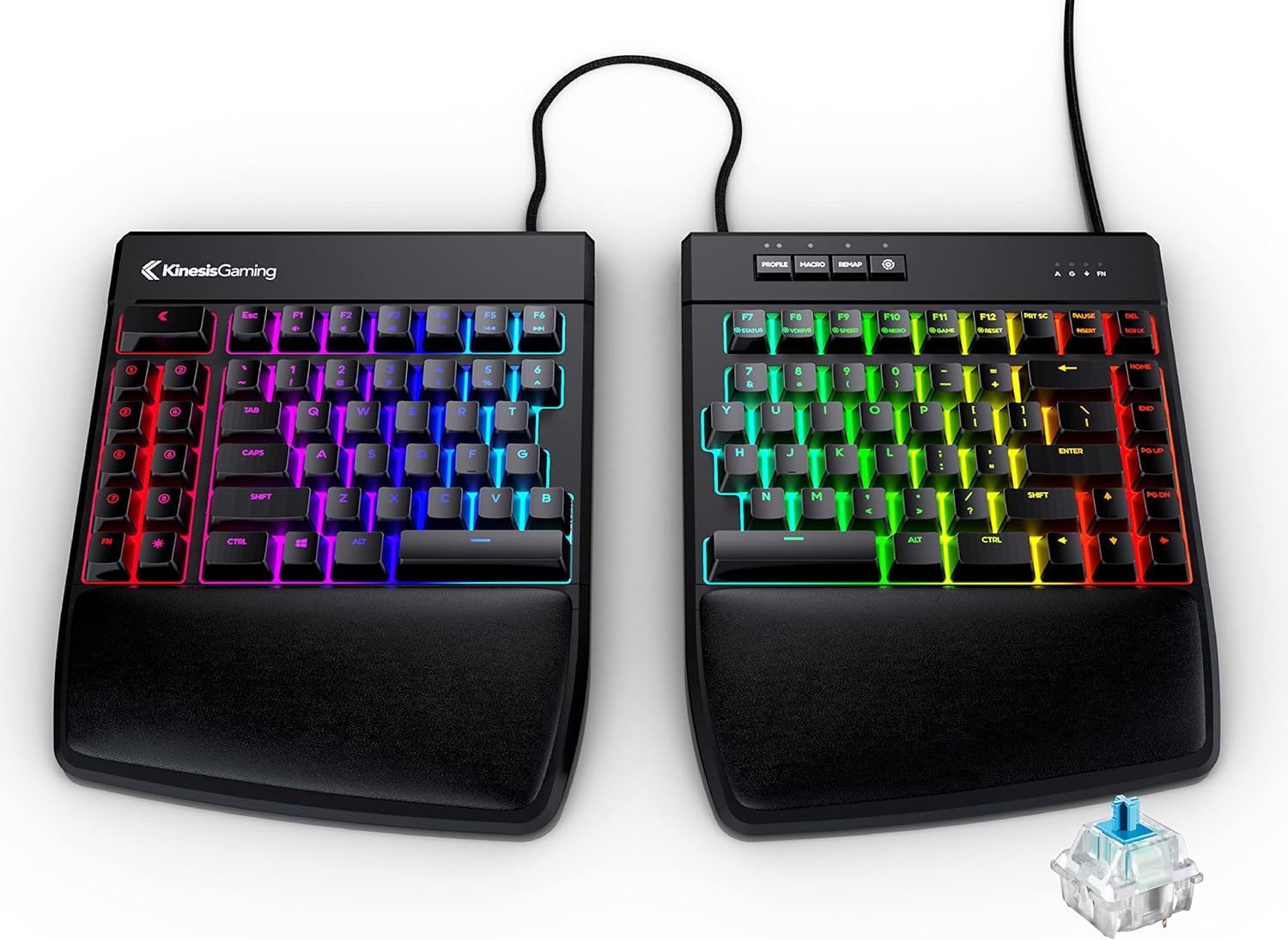 KINESIS GAMING Freestyle Edge RGB Split Mechanical Keyboard (MX Brown)