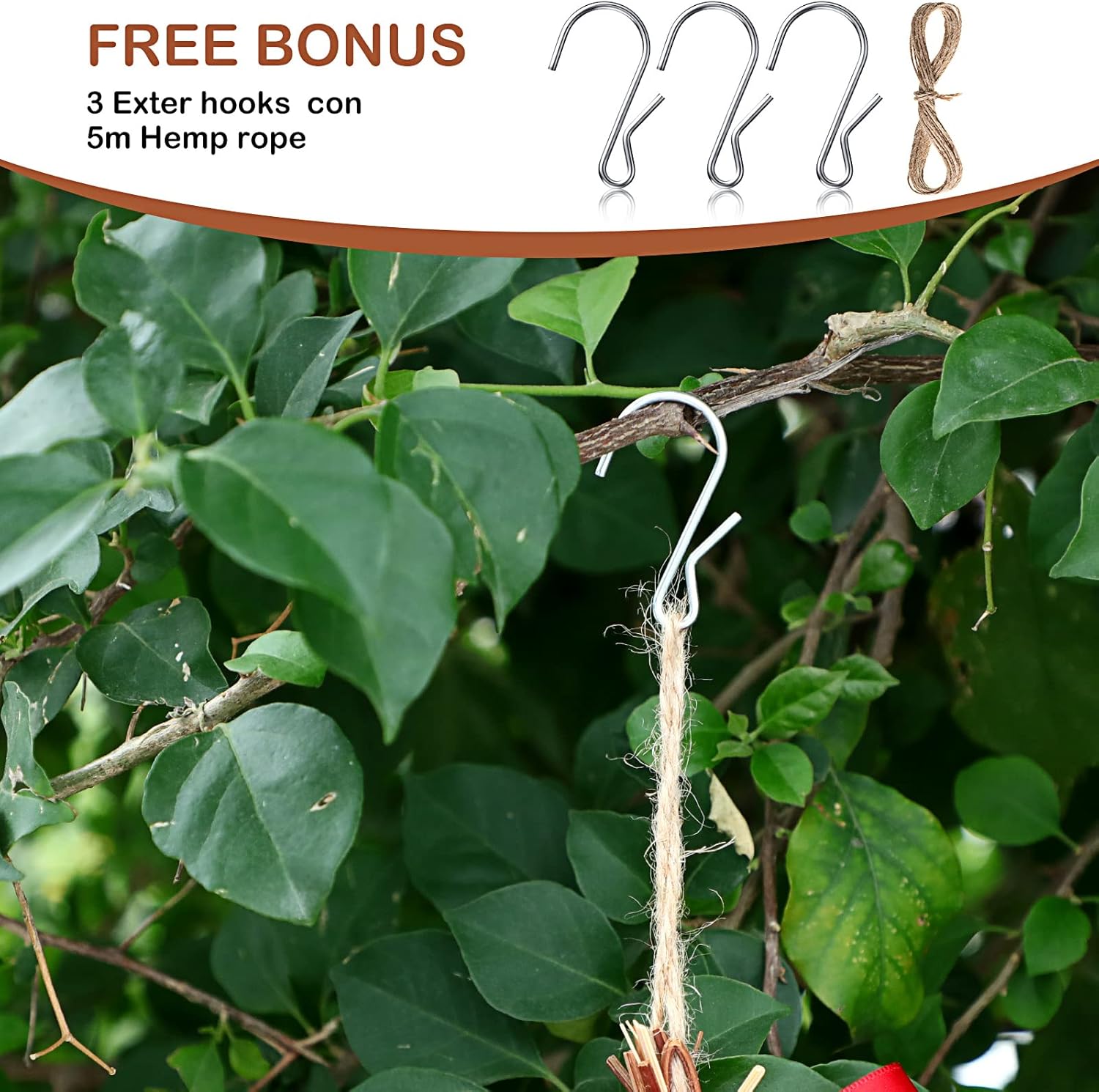 Hummingbird Nest House for Outside Hanging with Coconut Fiber A13704