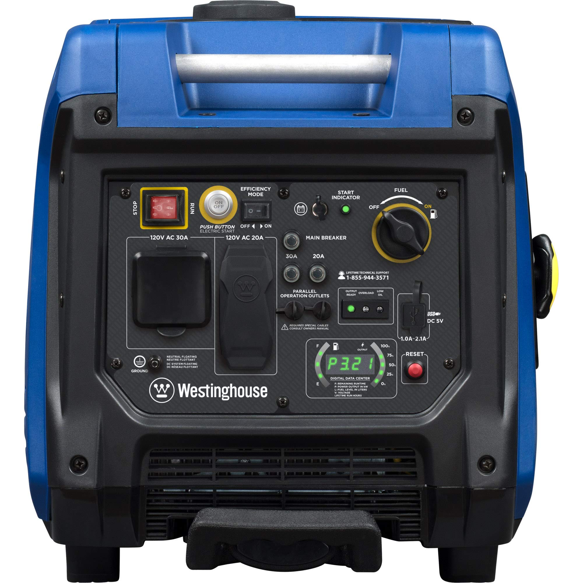 4500 Watt Portable Inverter Generator, Remote Electric Start C9420