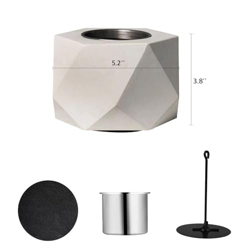 Concrete Tabletop Fire Pit Bowl with Extinguisher I48111
