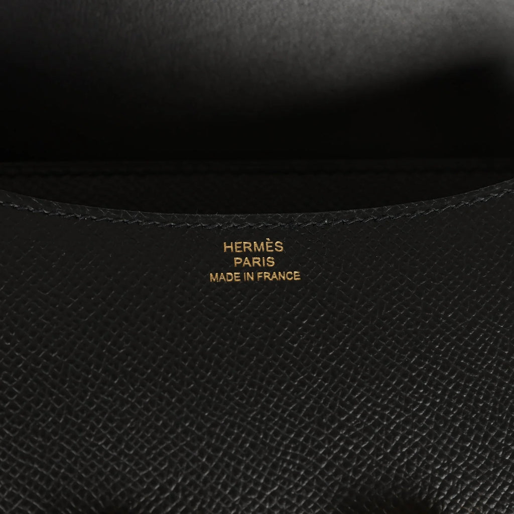 Constance 18 Black Epsom Gold Hardware L773103