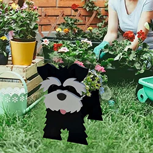 Dog Planter Pot, Pet Decoration Flower Pot, Indoor Outdoor, 13.4 x 9.5in A470