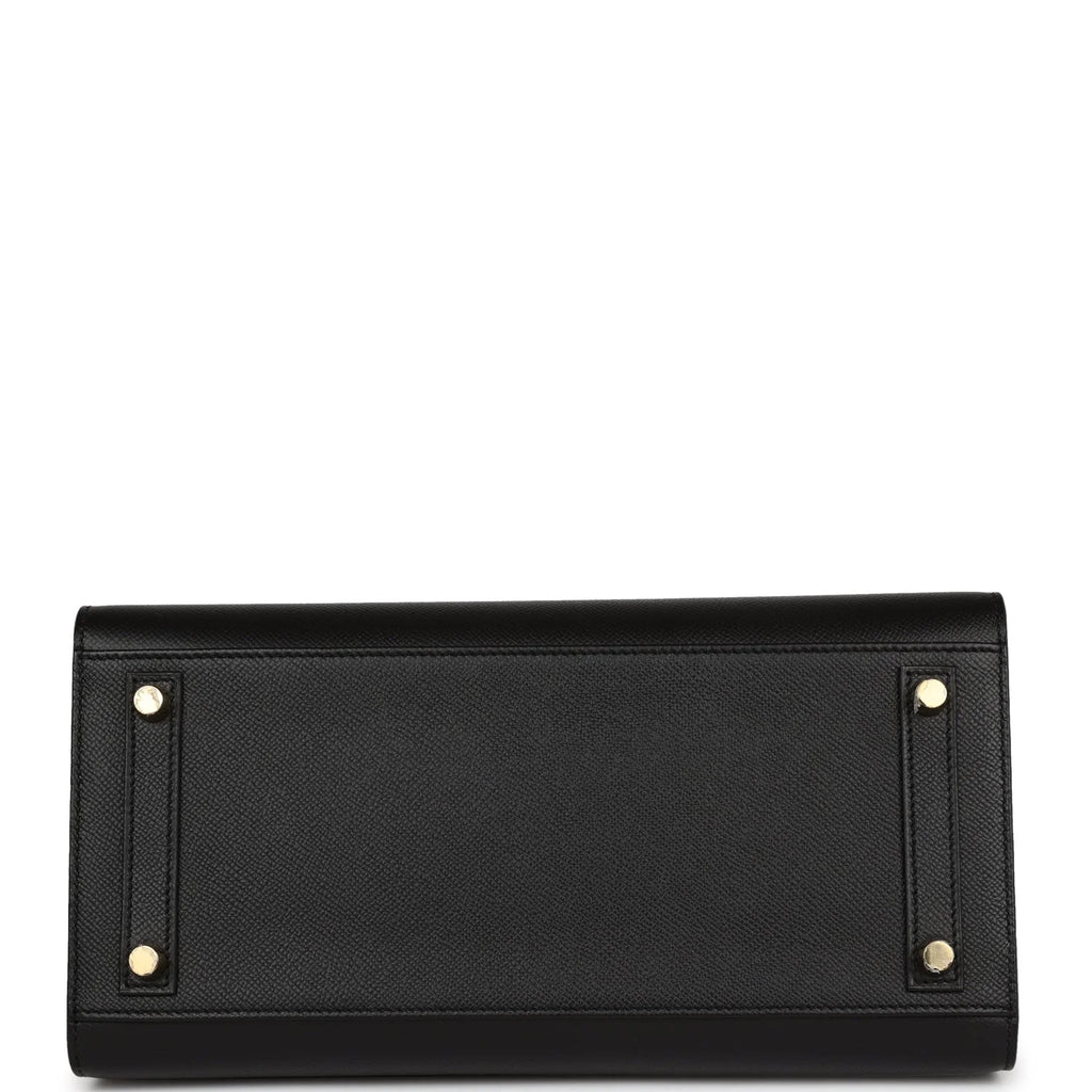 Black Epsom Leather Tote Bag F779