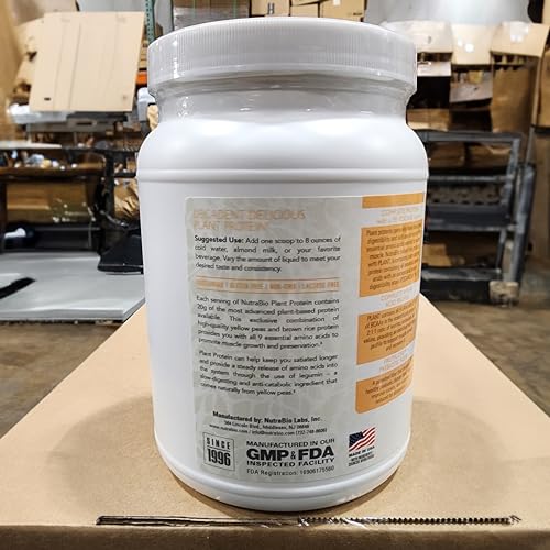 Plant Protein Powder, 20g per Scoop, Gluten & Dairy Free, Vanilla Wafer M1320