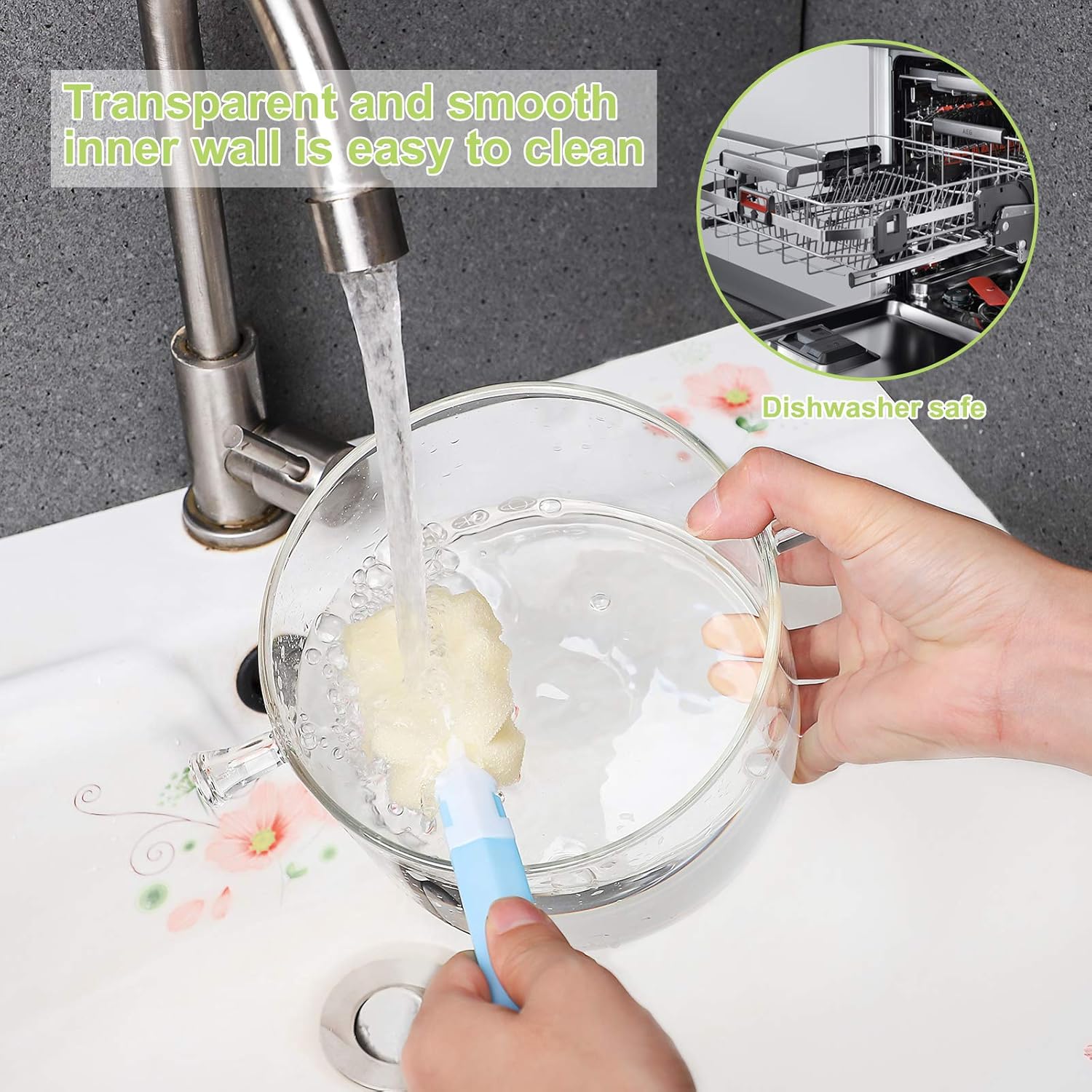 Glass Saucepan with Cover, 1.5 Liter, Heat Resistant Cookware for Soup and Pasta Y663