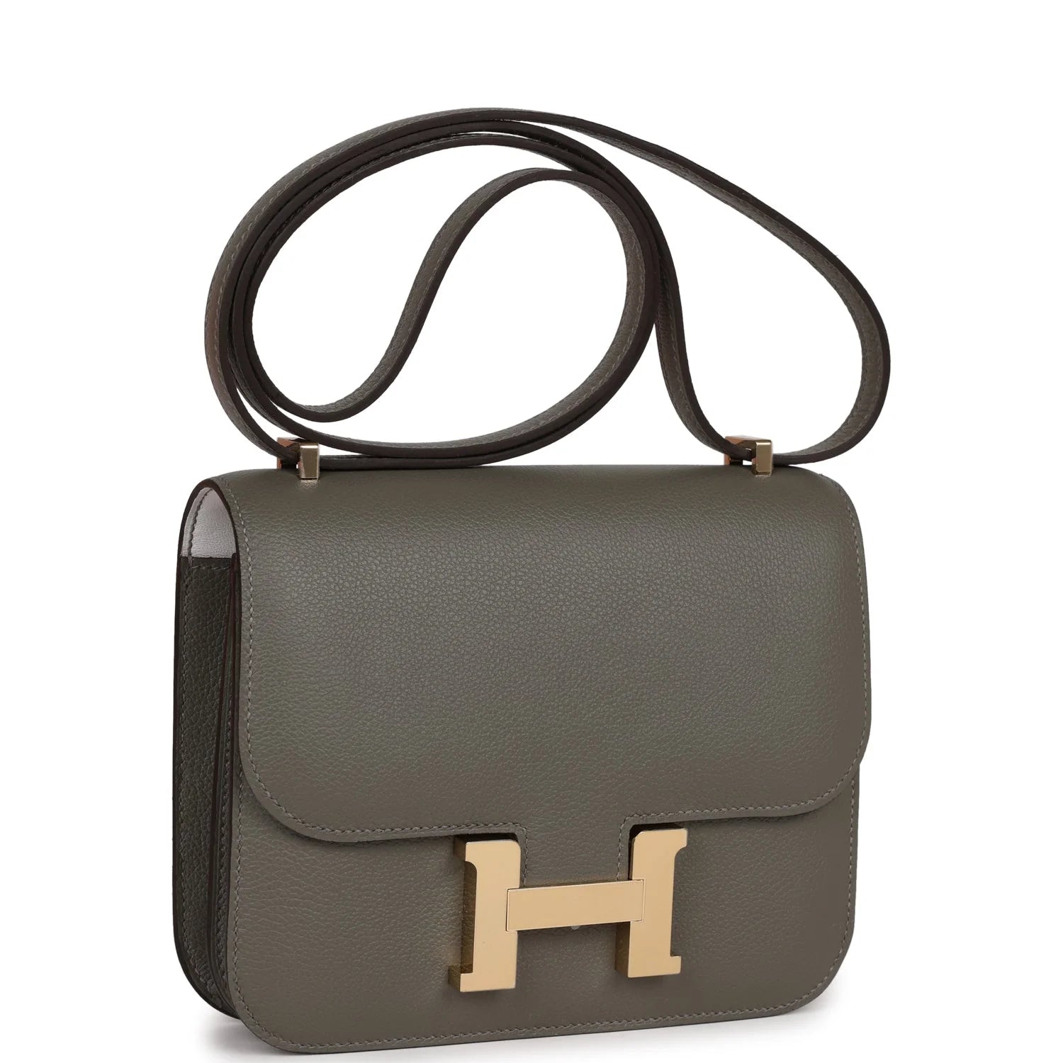Constance 18 Gris Meyer Verso Evercolor Leather Bag B945