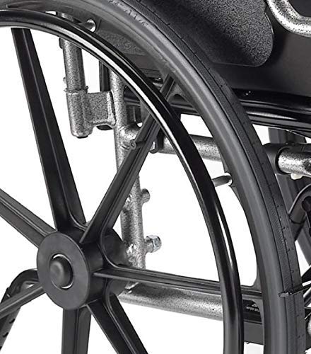 Folding Wheelchair for Adults, 18 Inch Seat with Full Arms X123