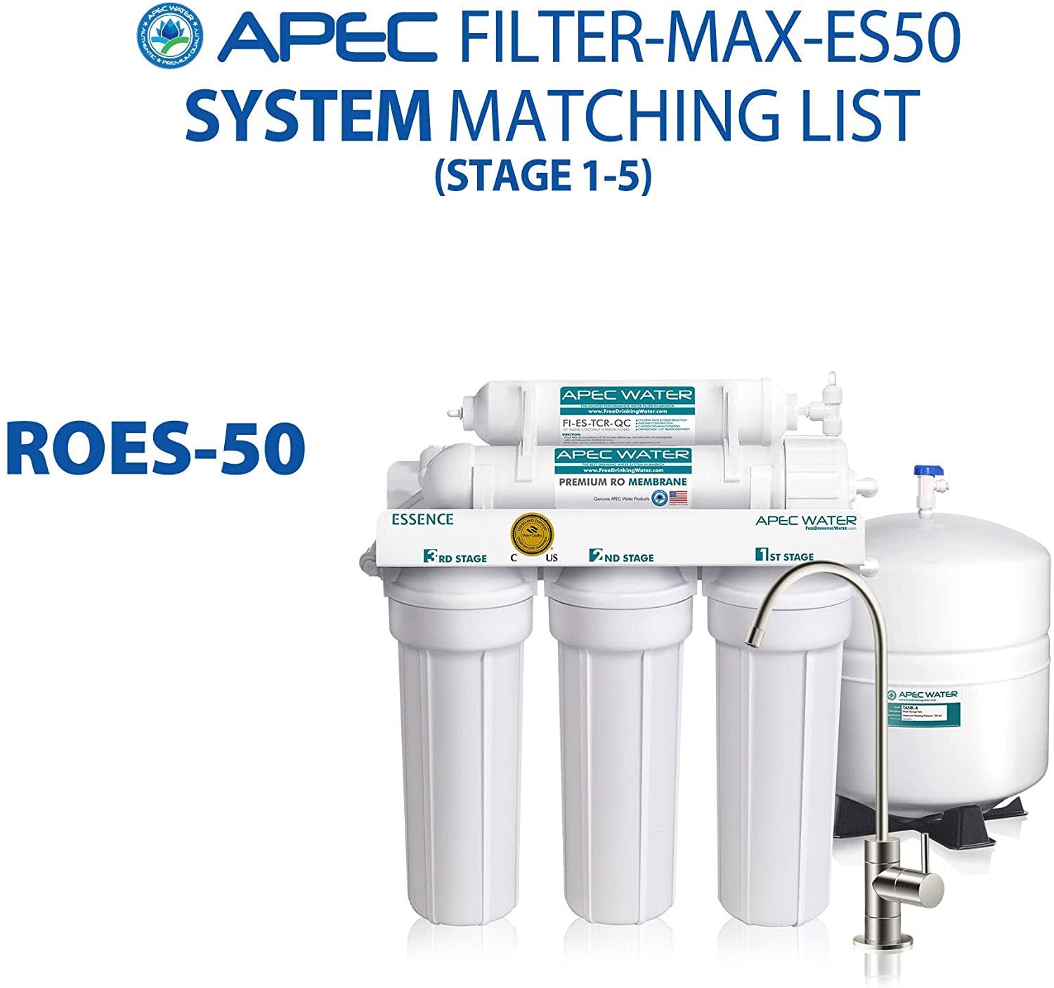 50 GPD High Capacity Replacement Set for Reverse Osmosis Water Filter System X962