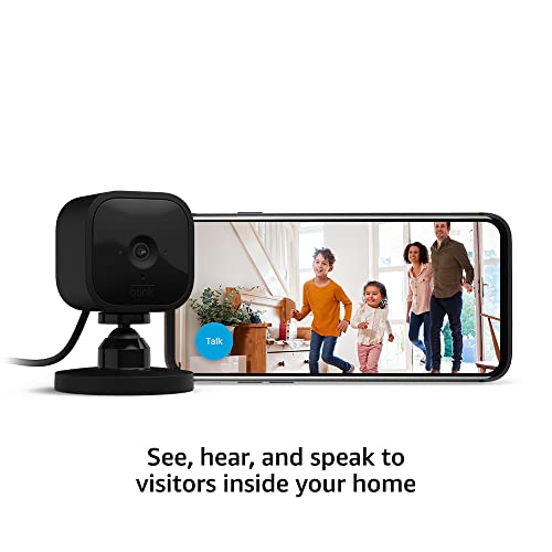 Compact indoor plug-in smart security camera, 1080p HD, night vision, motion detection, two-way audio, 2 cameras K8145