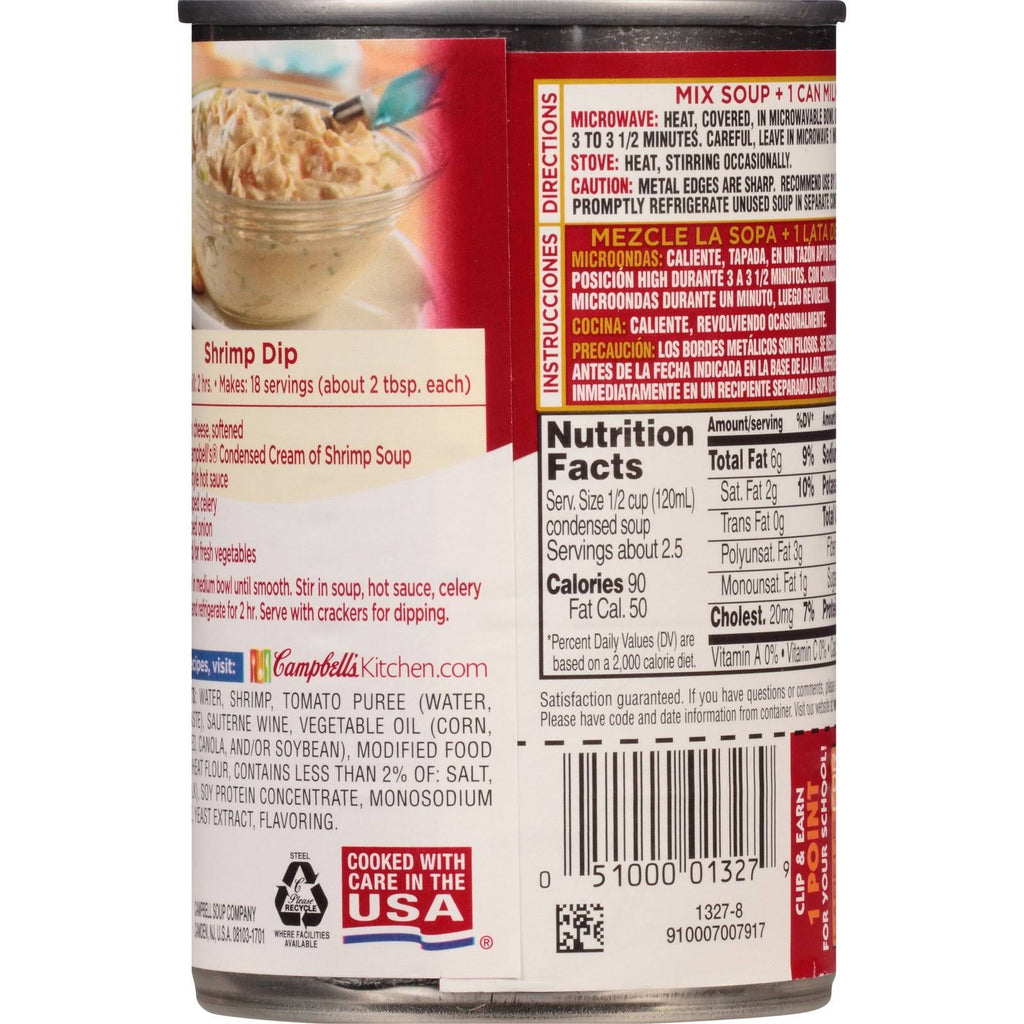Cream of Shrimp Soup 10.5 oz Can, Pack of 12 L1068