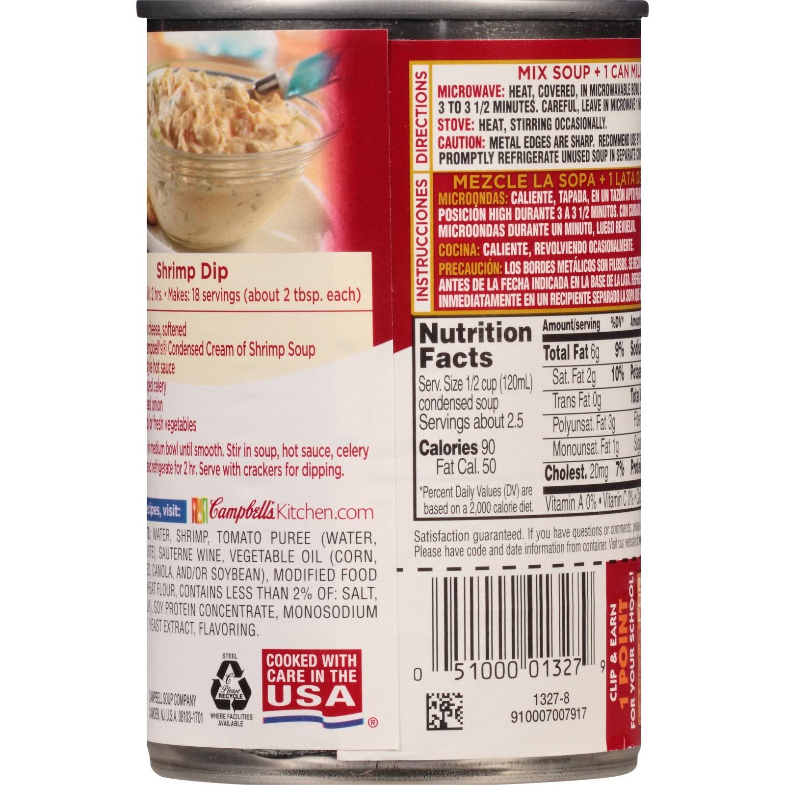 Cream of Shrimp Soup 10.5 oz Can, Pack of 12 L1068