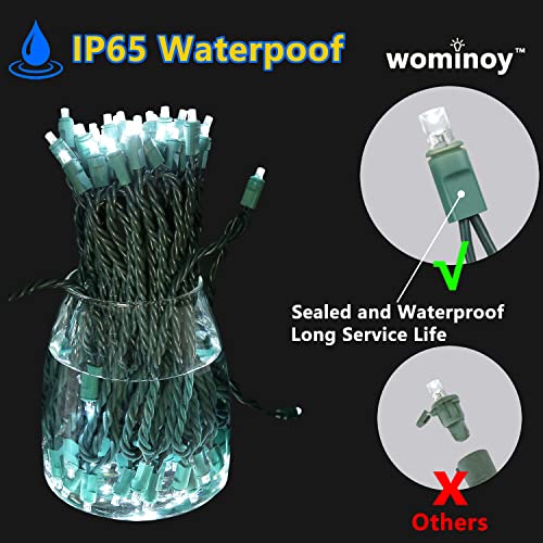 25ft 50 Count Cool White LED Christmas Lights Outdoor Waterproof String F5427