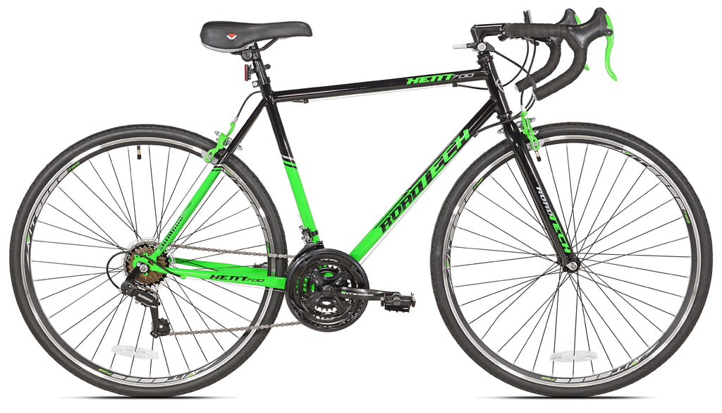 700c Road Bike, Black/Green V207650